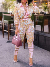 Printed Shirt & Pants Set Ins Street